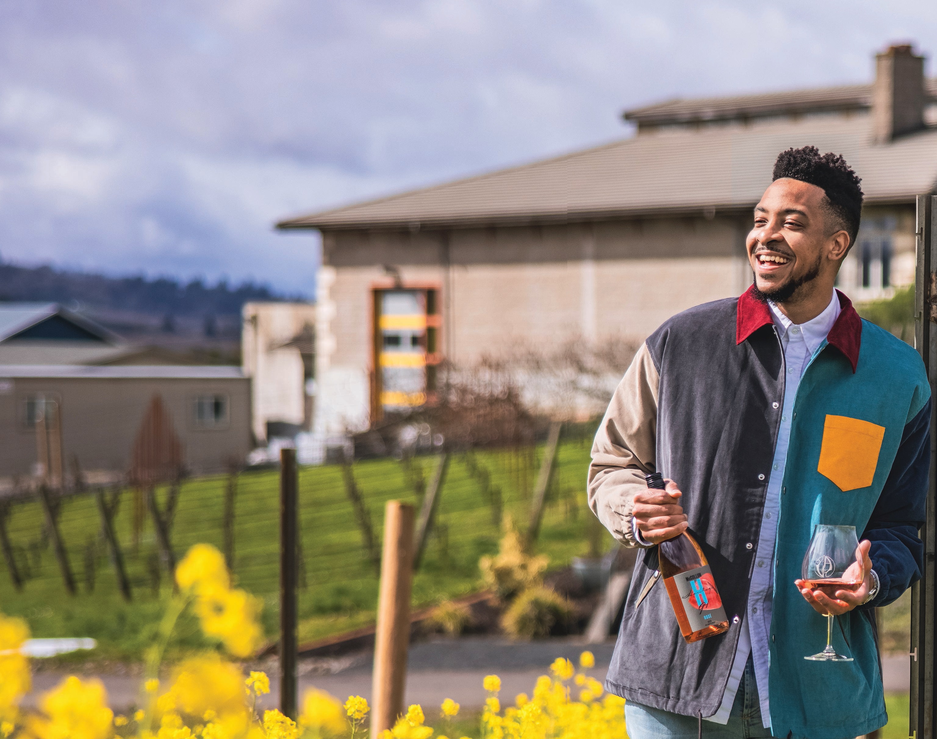 NBA basketball star CJ McCollum is helping to change the face of the wine industry with his McCollum Heritage 91 label. PHOTO BY JUSTIN TURNER