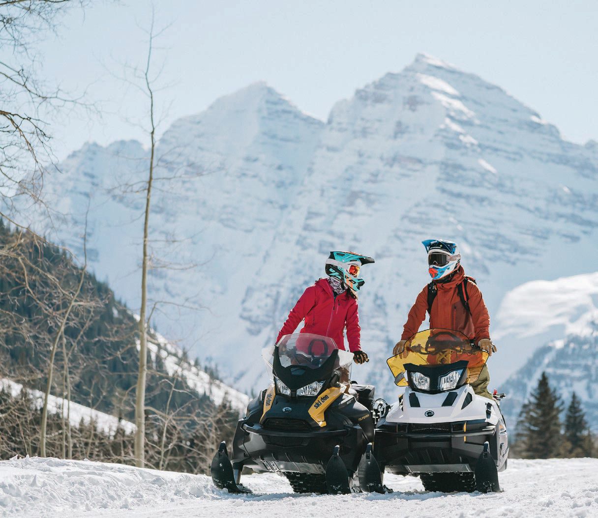Get outside with snowmobiling, skiing and snowboarding in Snowmass PHOTO BY: TAMARA SUSA