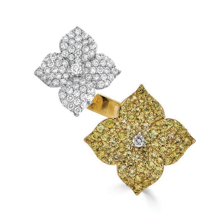 Fiore Double Flower Ring from Piranesi. PHOTO COURTESY OF BRANDS