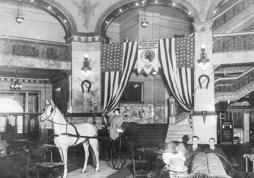 A historic image of the lobby PHOTO COURTESY OF THE BROWN PALACE HOTEL & SPA, AUTOGRAPH COLLECTION