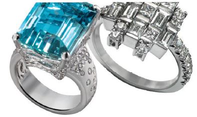 Rings from the new Cairn Collection from Oliver Smith Jeweler  BY DANIEL BAYER