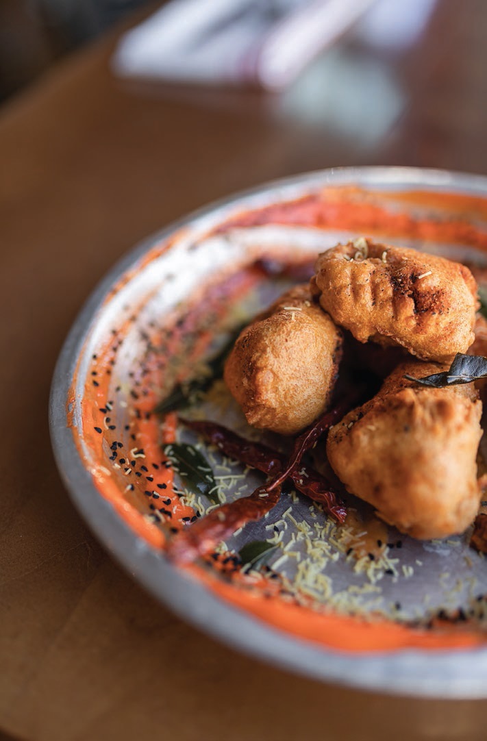 Hot chicken pakoras are on the menu at Chauhan Ale & Masala House. PHOTO BY DANIEL RIVERA