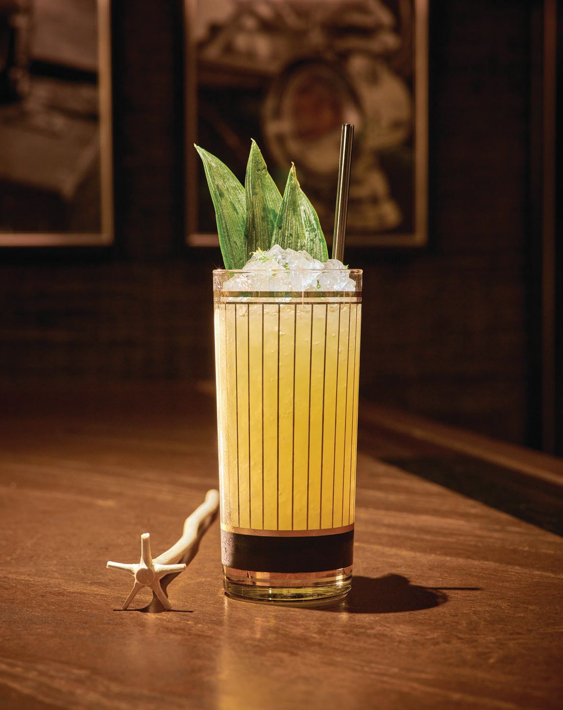 Bad Harriet’s Ode to Marcovaldo cocktail, mixed with green chartreuse, velvet falernum, pineapple and lime PHOTO: COURTESY OF AUBERGE RESORTS COLLECTION