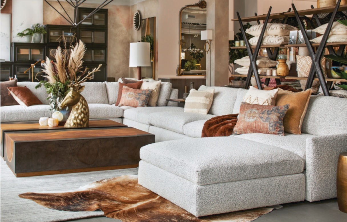 Shop in-store to explore Arhaus’ artisan-curated collections. PHOTO BY DAVID MARLOW