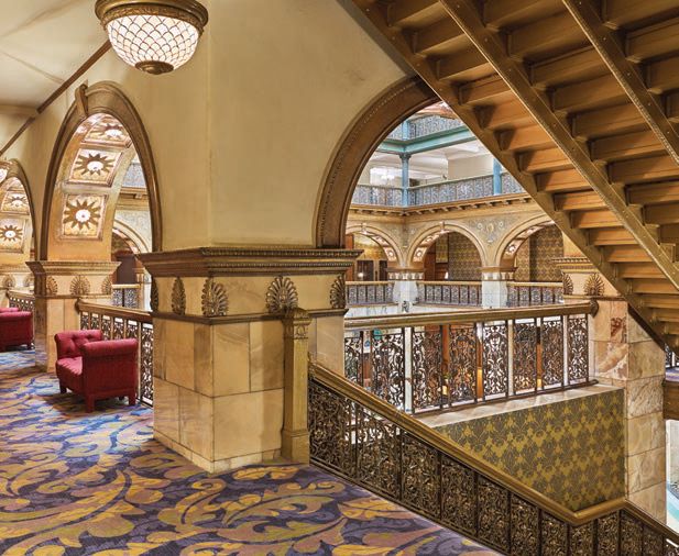 Florentine arches and historic interior design details PHOTO COURTESY OF THE BROWN PALACE HOTEL & SPA, AUTOGRAPH COLLECTION