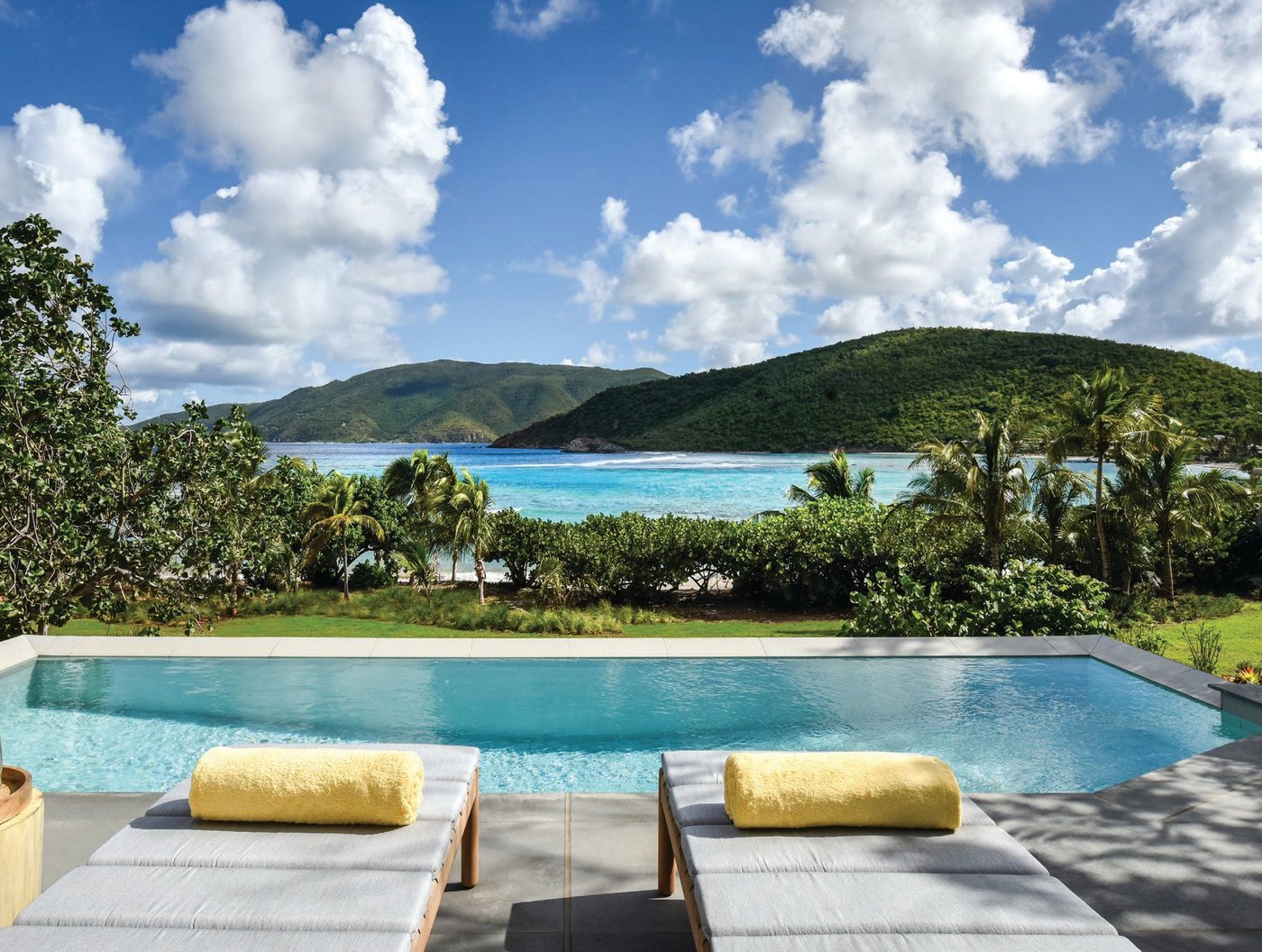 Savor stunning views from every suite COURTESY OF ROSEWOOD LITTLE DIX BAY