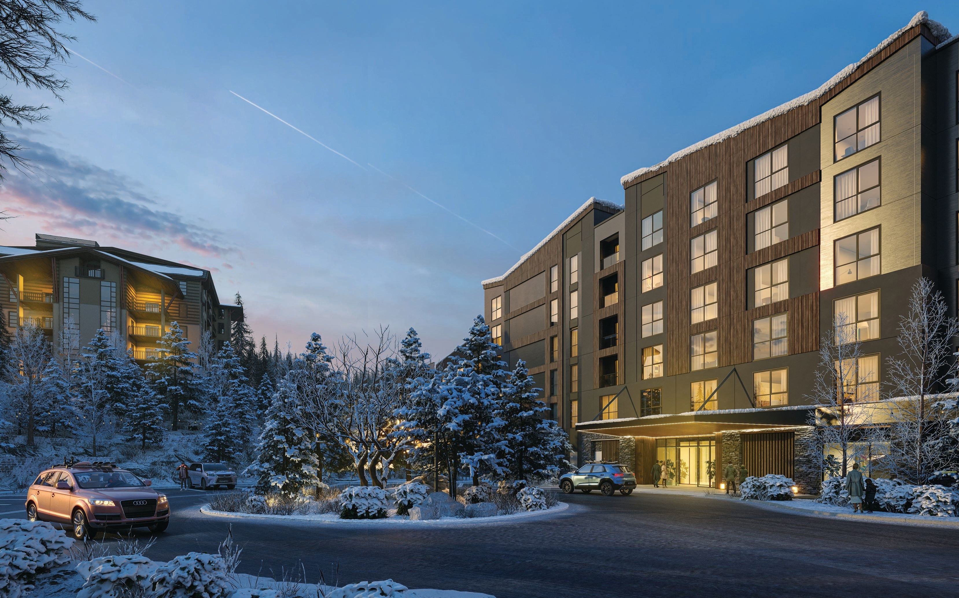 A rendering of the exterior of Limelight Mammoth in California. PHOTO COURTESY OF ASPEN HOSPITALITY