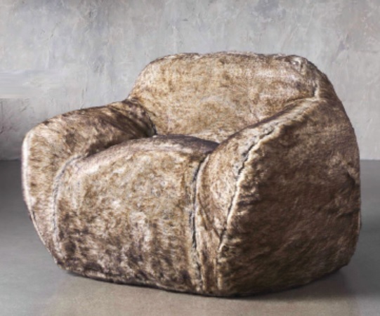 Snugg faux fur chair PHOTO COURTESY OF ARHAUS